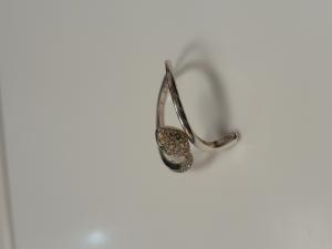 SILVER COLORED RING - SNAKE SHAPE